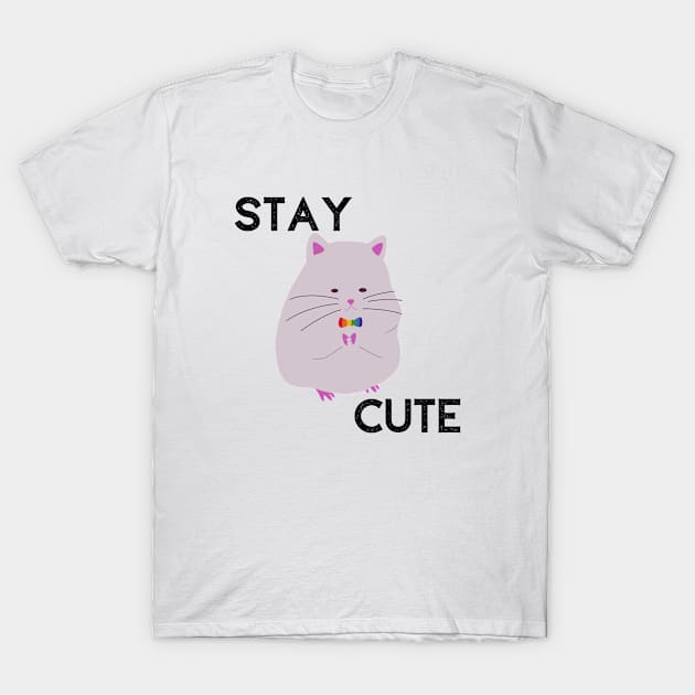 Stay Cute Hamster T-Shirt by MikeHardy